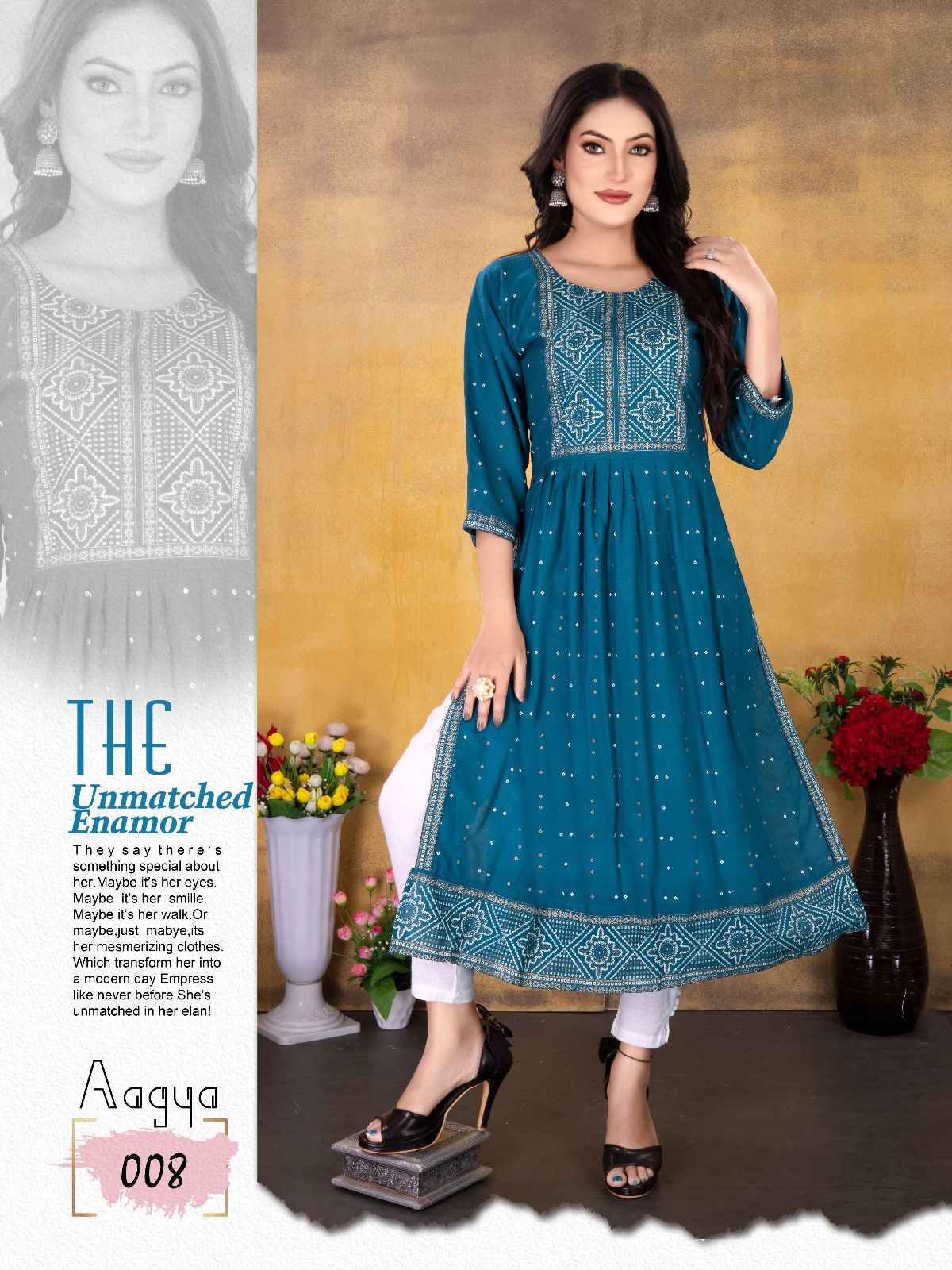 Aagya Naira Long Kurti Catalog